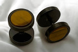 Edelstahl Ohrstecker "Tiger-Eye" mit Drehverschluss